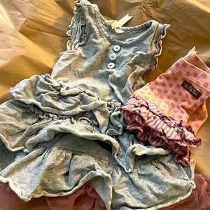 Matilda Jane Dress and Shorts Outfit 2T